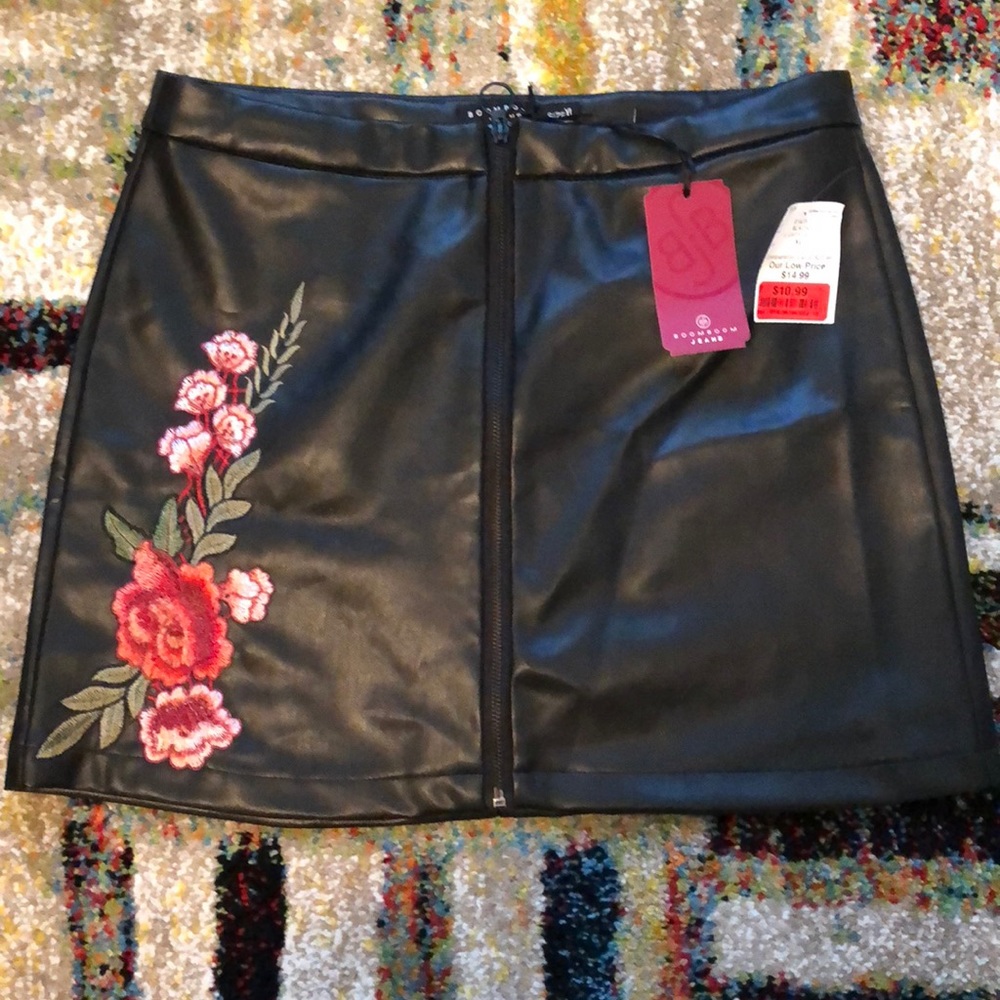 Black miniskirt